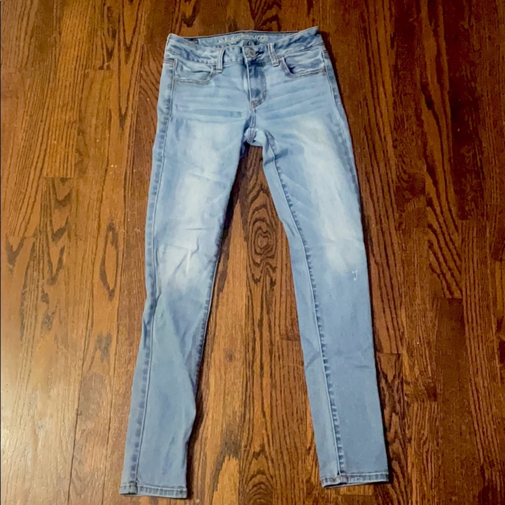 American Eagle brand low rise skinny jeans- size 2